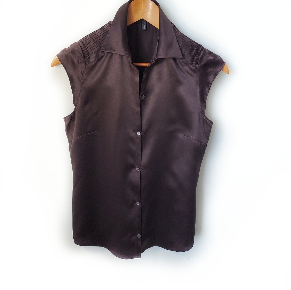 J. Crew Button Down 100% Silk Blouse